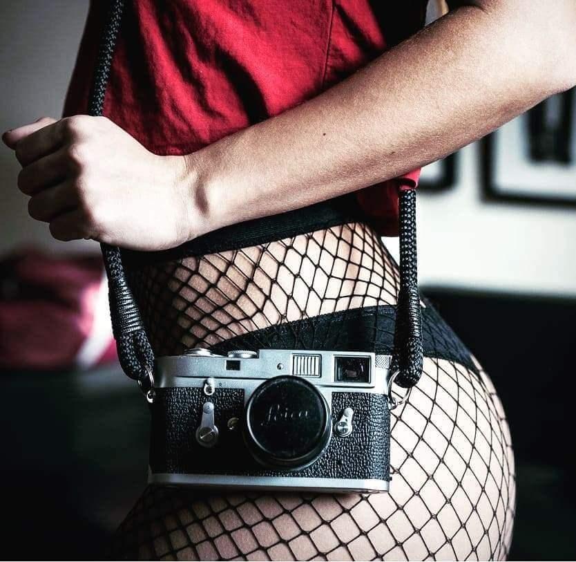 Black  Acrylic Camera Strap - Image 4