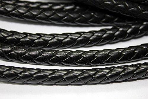 Black PU Leather Braided Camera Strap - Image 3