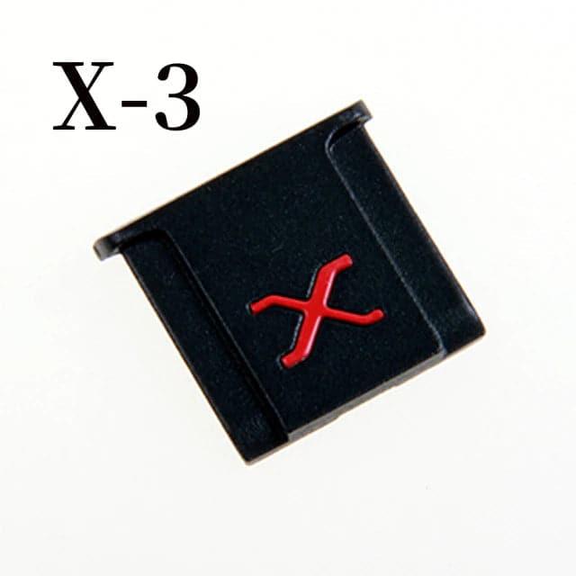 Black Hot Shoe Cover Red X - Image 3