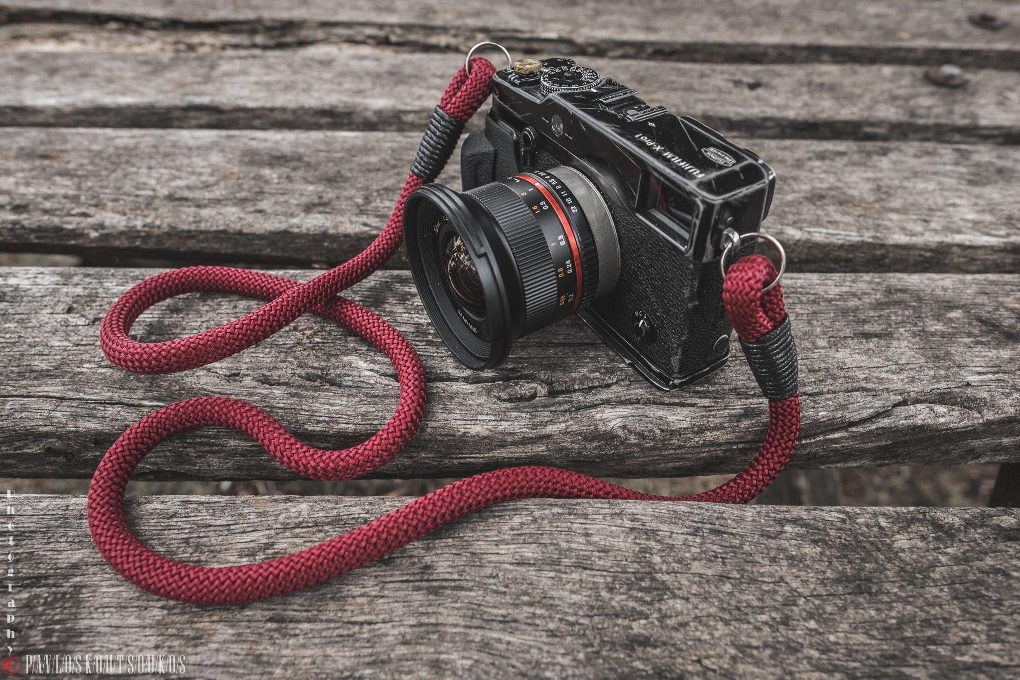 Burgundy Acrylic Camera Strap - Image 3