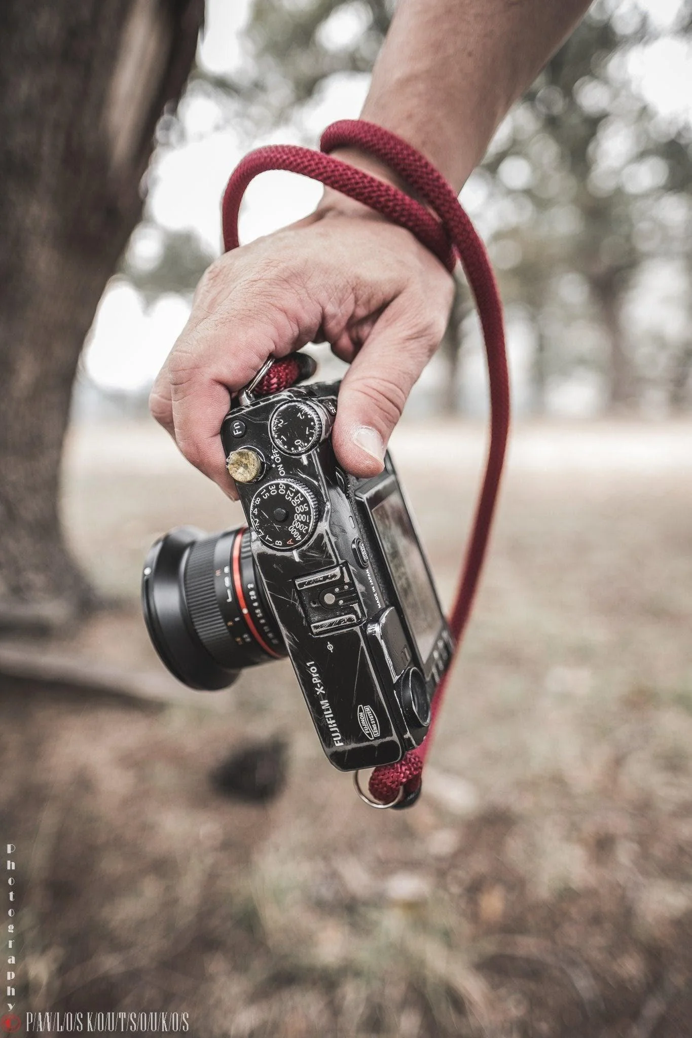 Burgundy Acrylic Camera Strap - Image 4