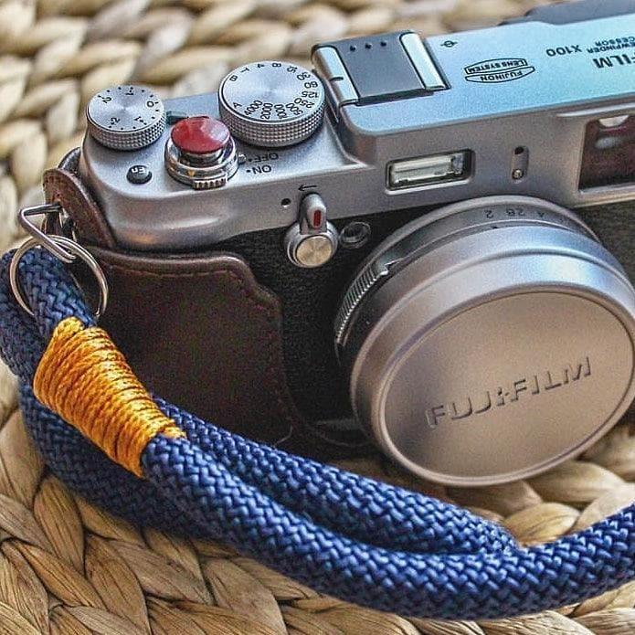 Dark Blue Acrylic Camera Strap - Image 2