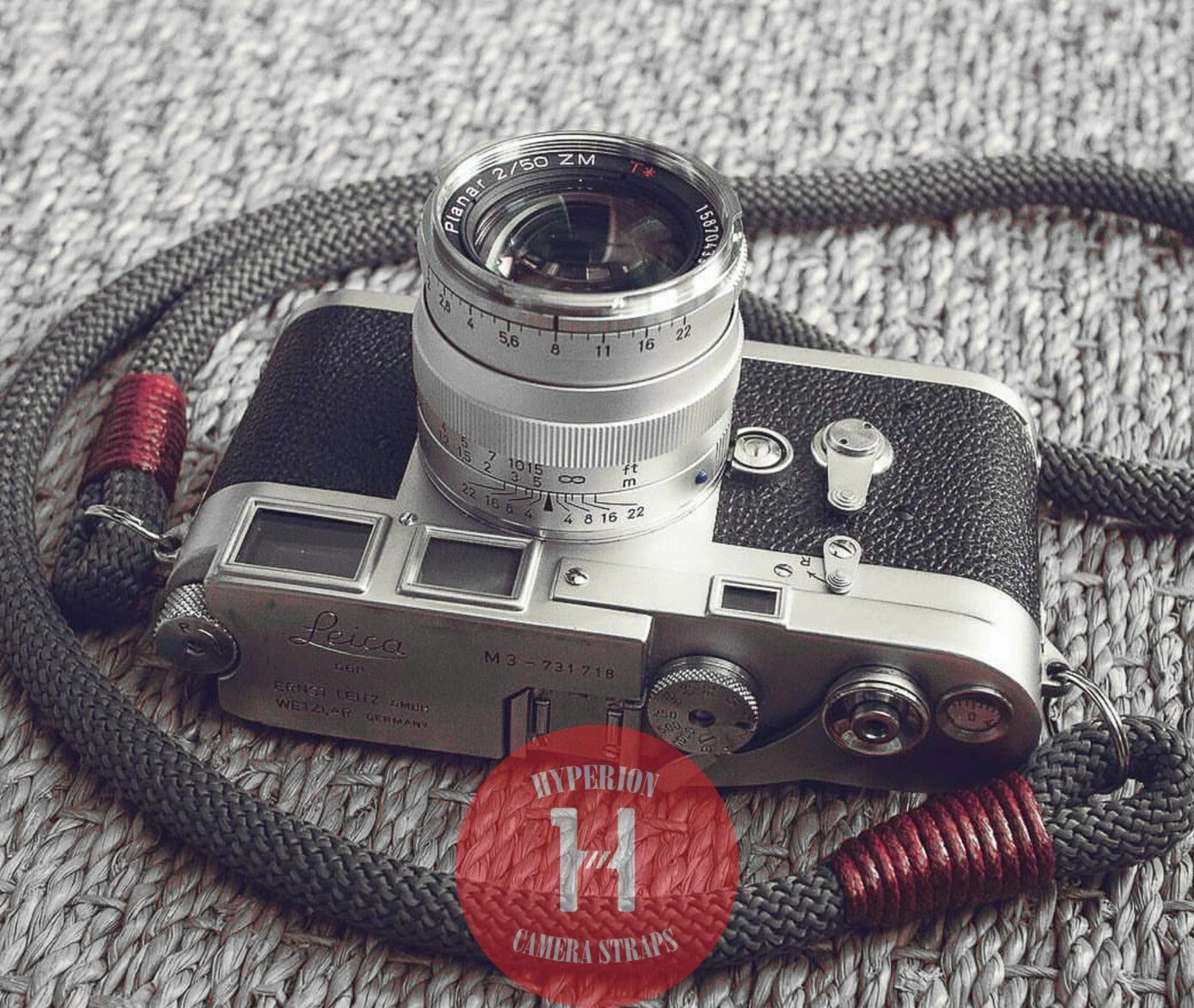 Dark Grey Acrylic Camera Strap - Image 5