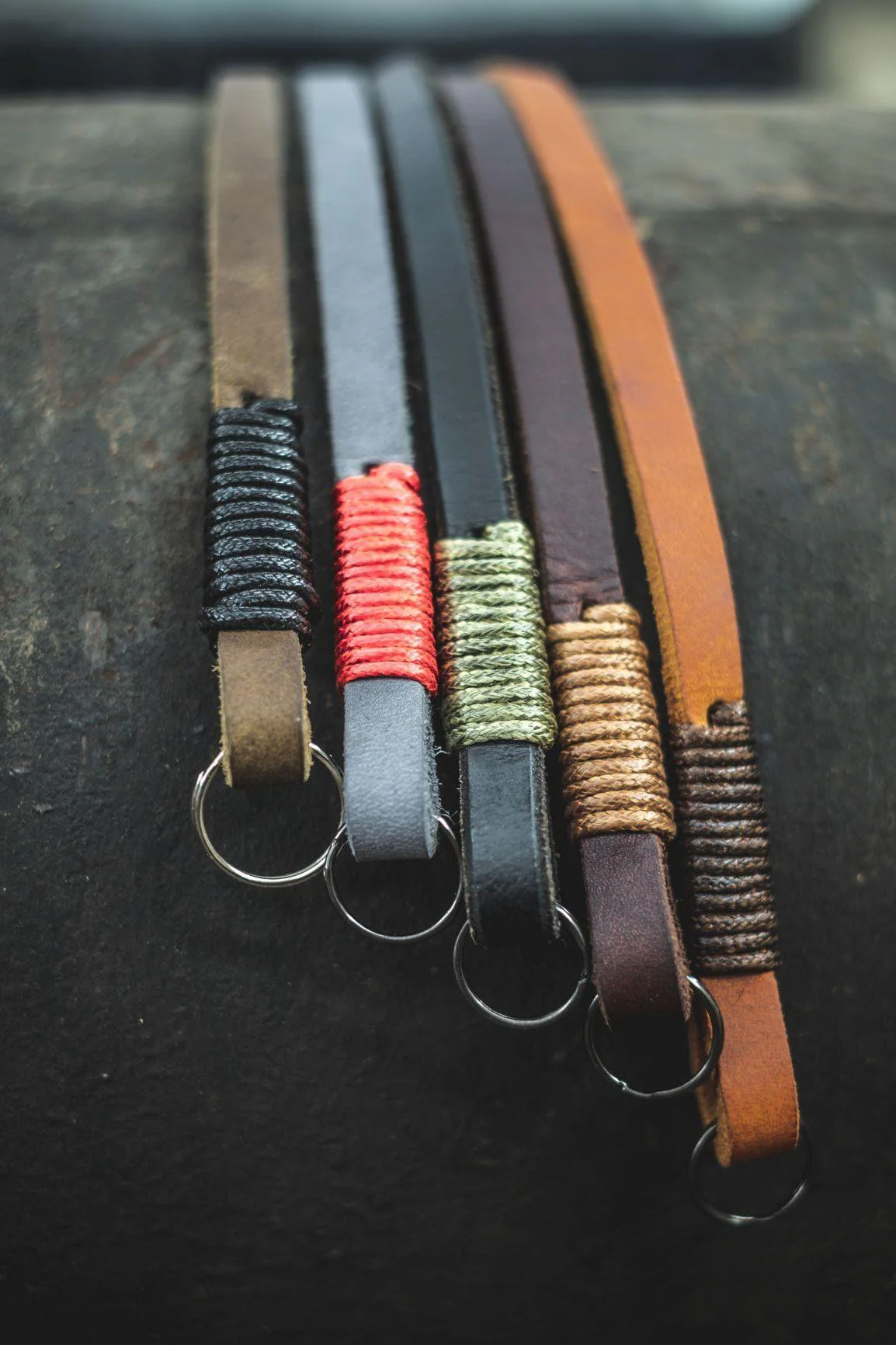 Real Pull-Up Waxed Leather Camera Strap - Cognac 10mm - Image 3