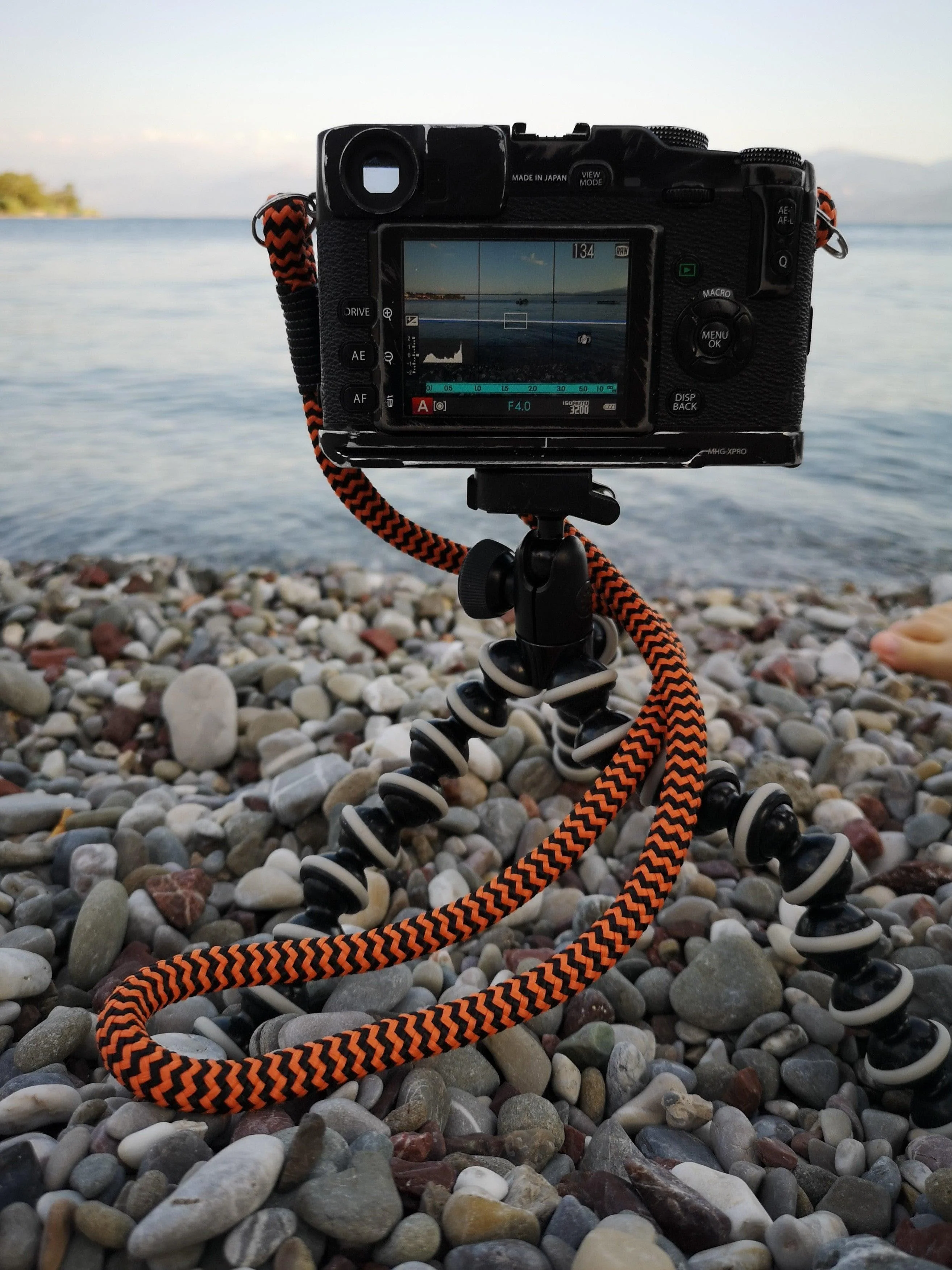 Orange-Black Acrylic Camera Strap - Image 4