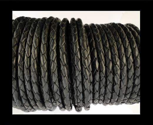 Real Leather Black Braided Camera Strap Round 8mm - Image 5