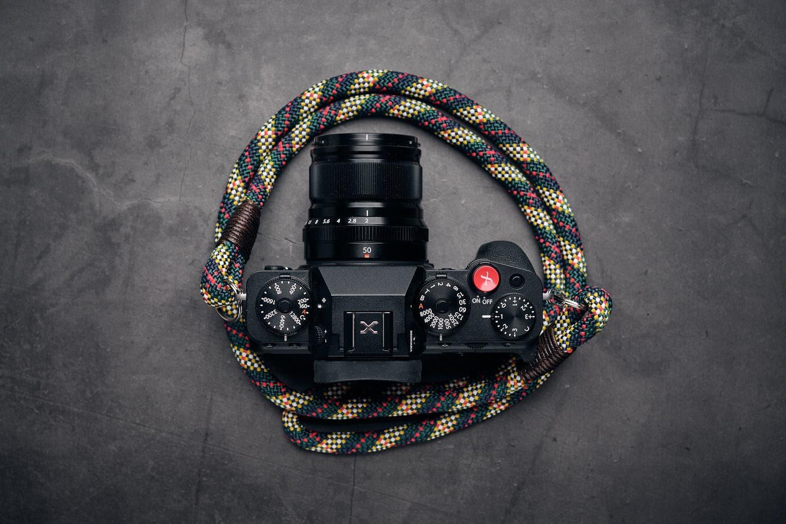 Tartan Blue/Green/Yellow Camera Strap - Image 2