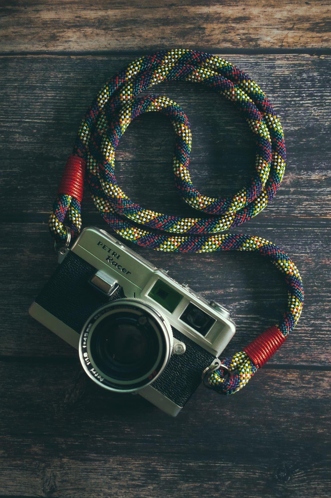 Tartan Blue/Green/Yellow Camera Strap - Image 3
