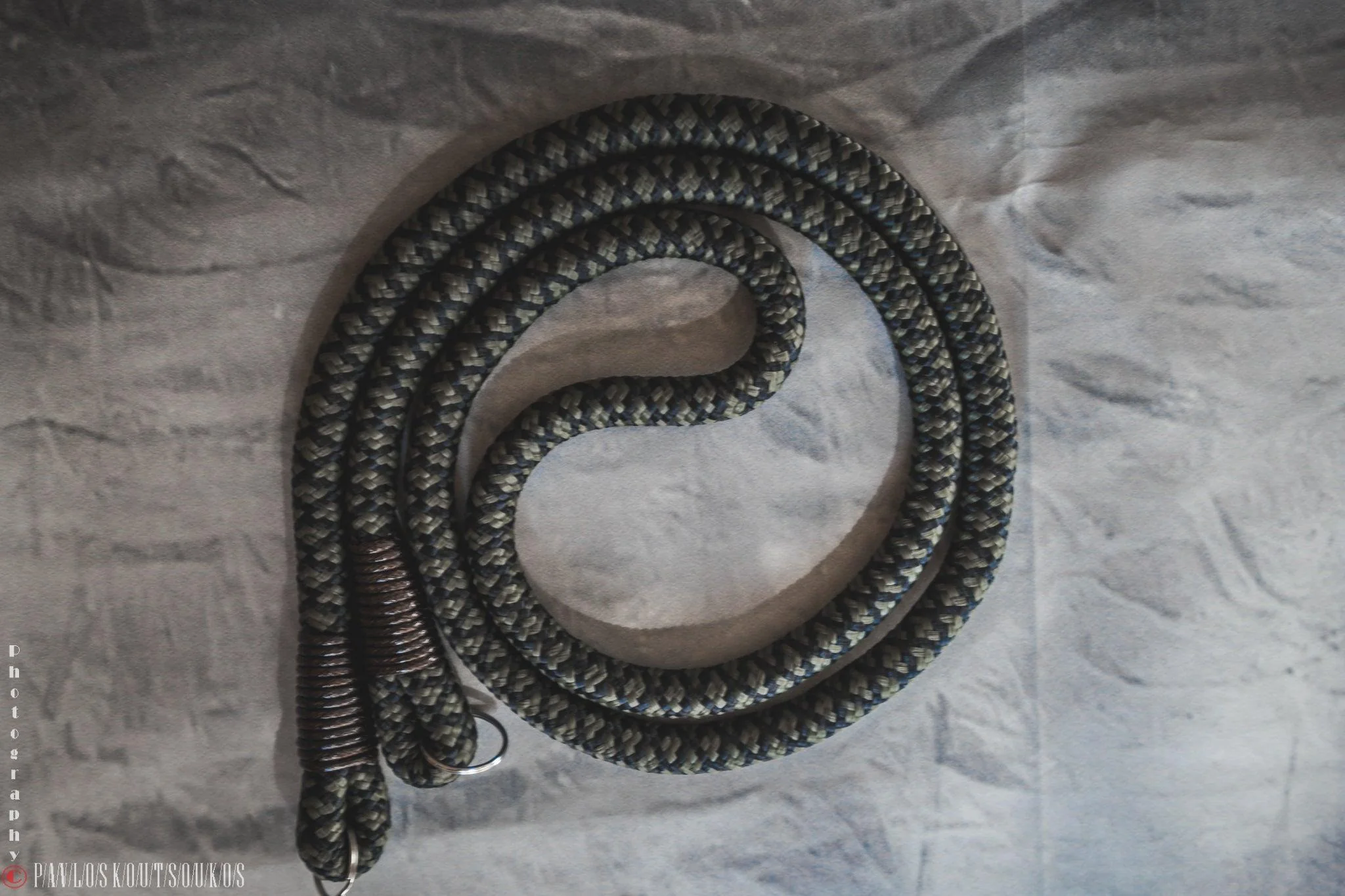 Tiled Black/Olive Camera Strap