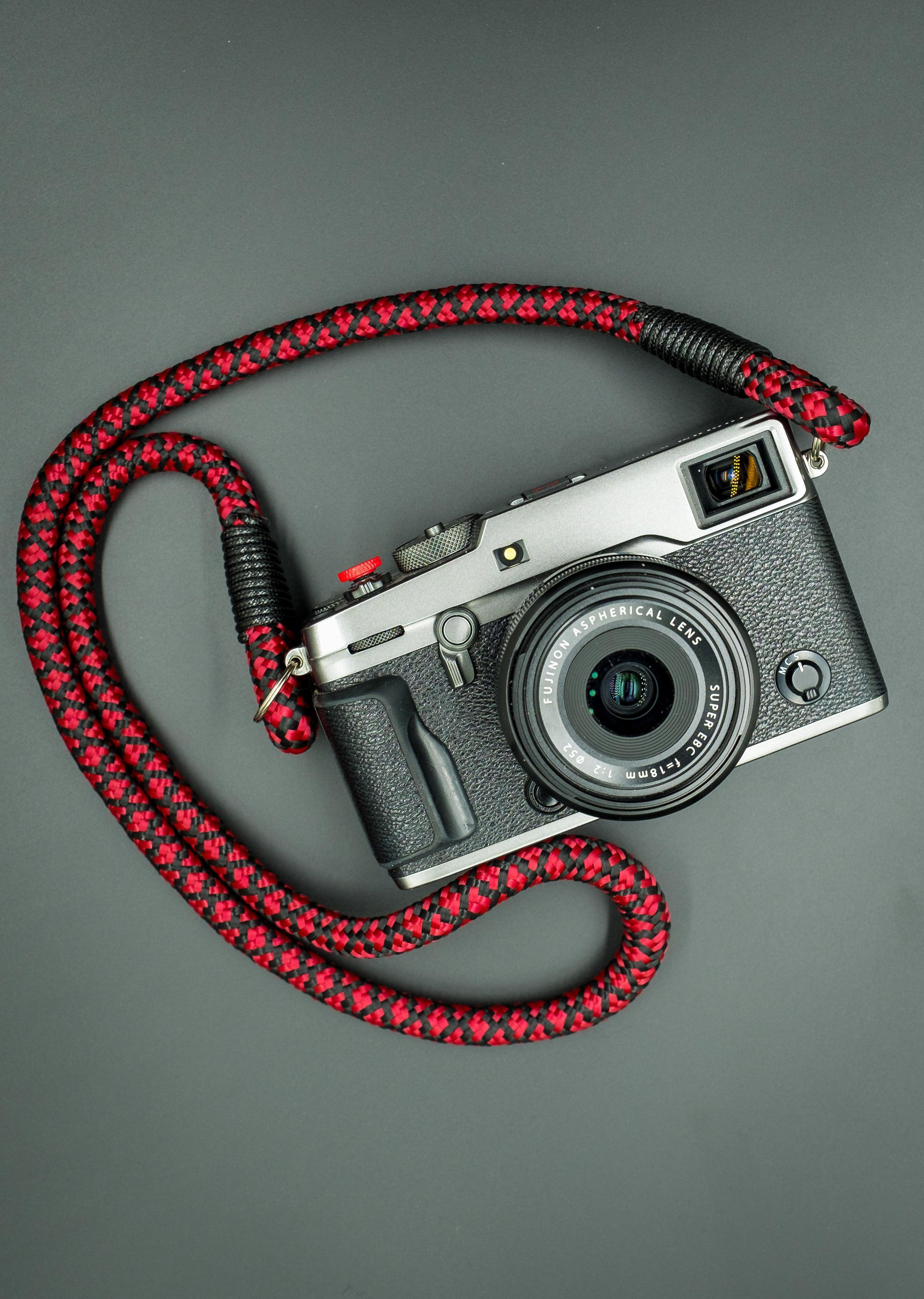 Tiled Black/Red Camera Strap