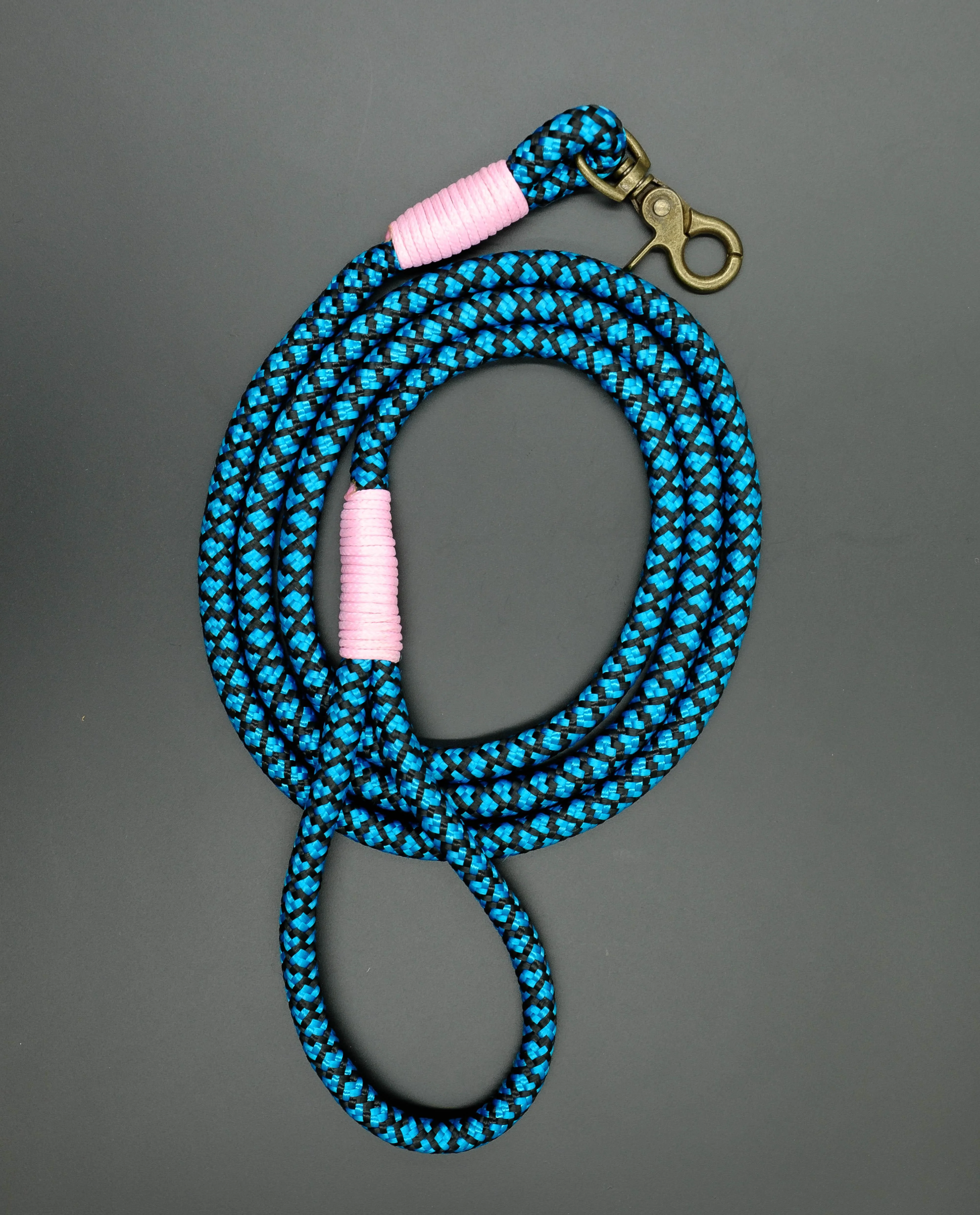 Tiled Petrol/Black Dog Leash